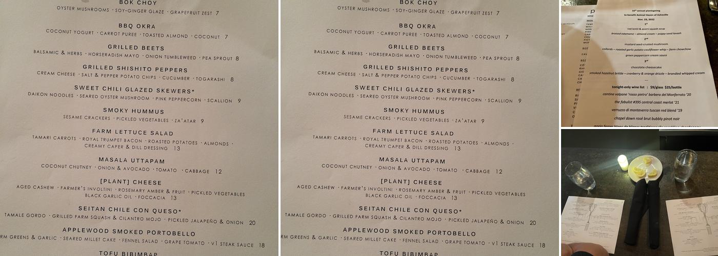 Plant Menu