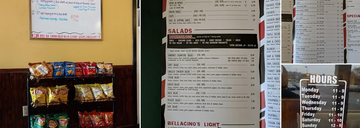 Bellacino's Pizza & Grinders Menu