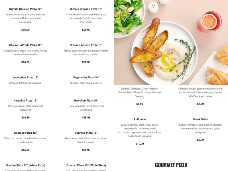 VIPizza Cramerton Menu