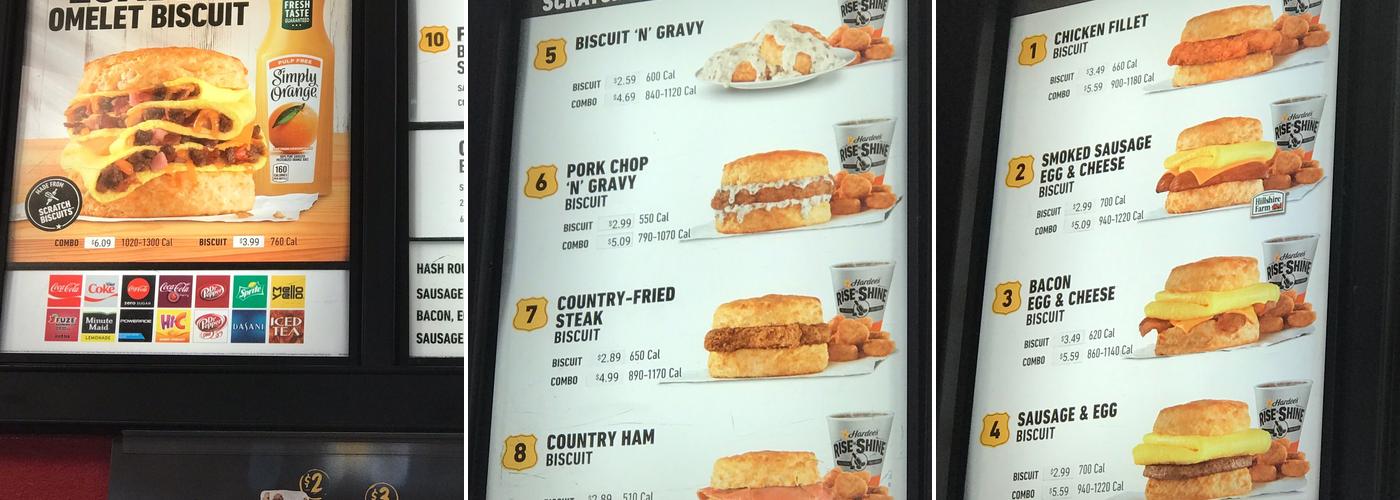 Hardee’s Menu