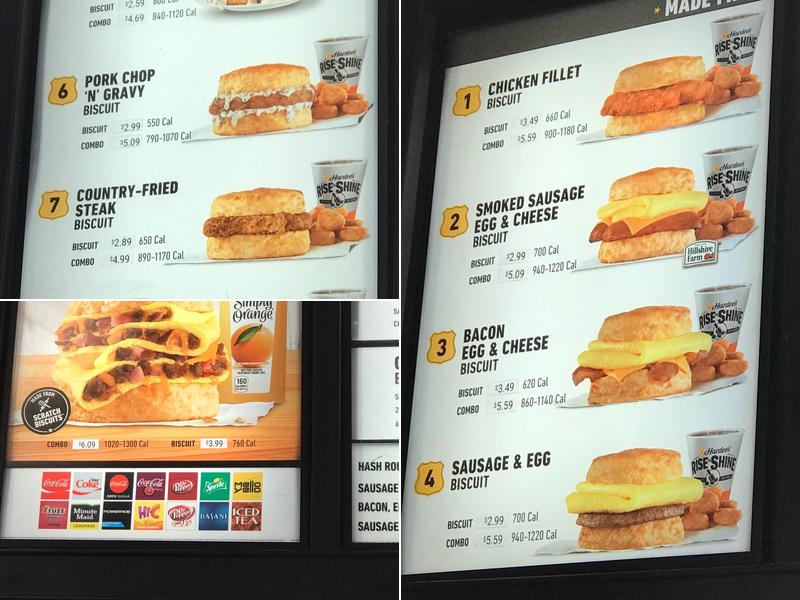 Hardee’s Menu