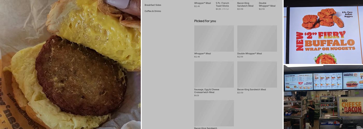 Burger King Menu