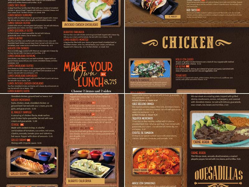 El Maguey Mexican Grill & Cantina Menu