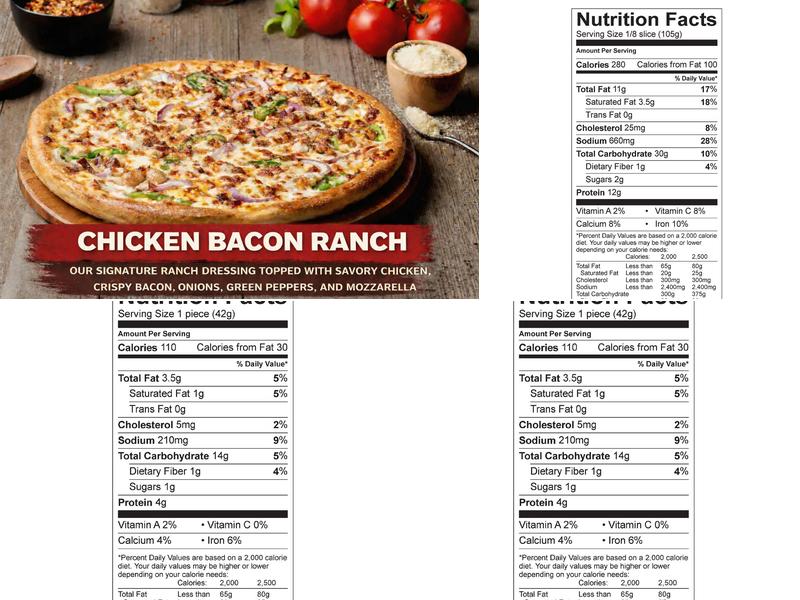 Simple Simon's Pizza Menu