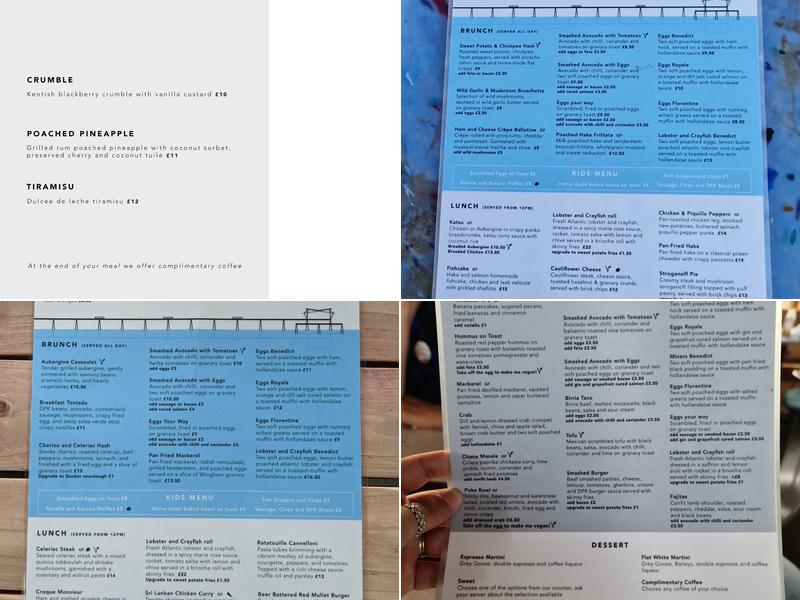 Deal Pier Kitchen Menu