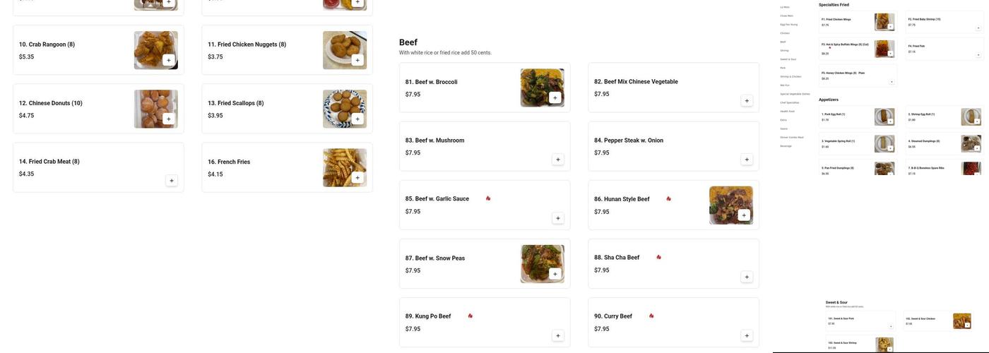 Panda Chinese Restaurant Menu