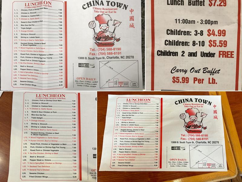 China Town Menu