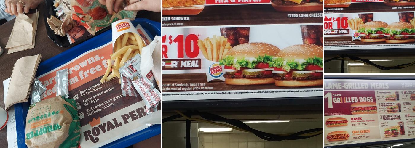 Burger King Menu