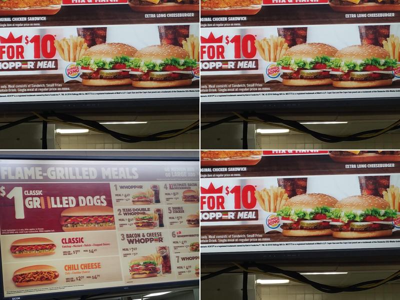Burger King Menu