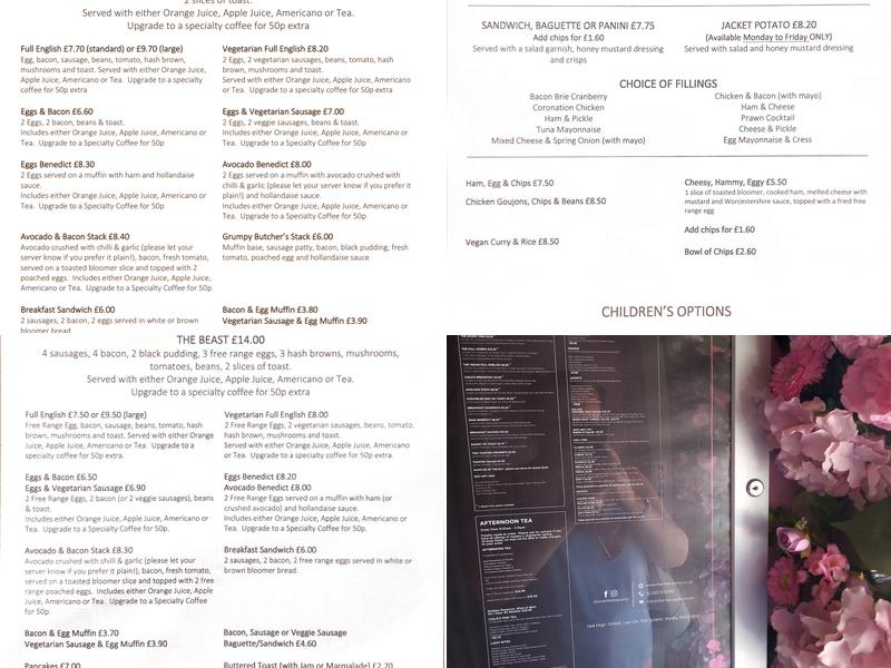 Caffe Lee - Cafe/Bar Menu