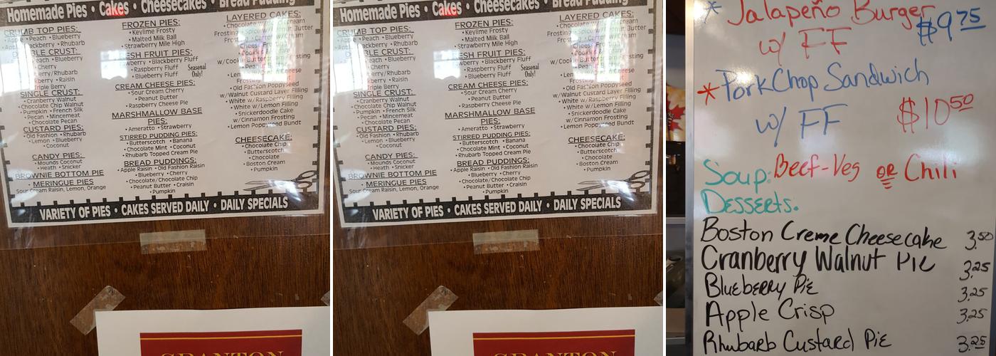 Mapleworks Cafe and Bar Menu