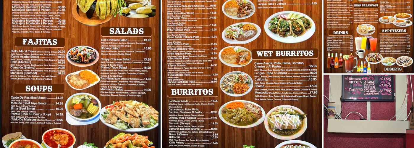 El montecito Menu