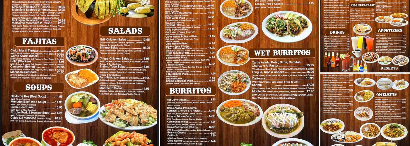 El montecito Menu