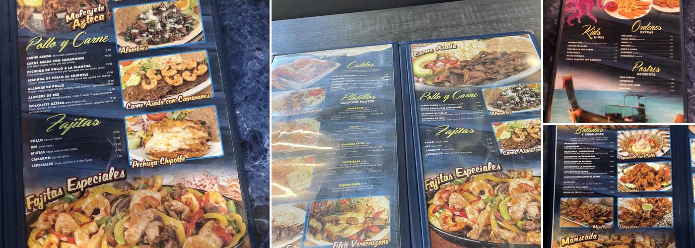 Mariscos Las Islas Marías Menu