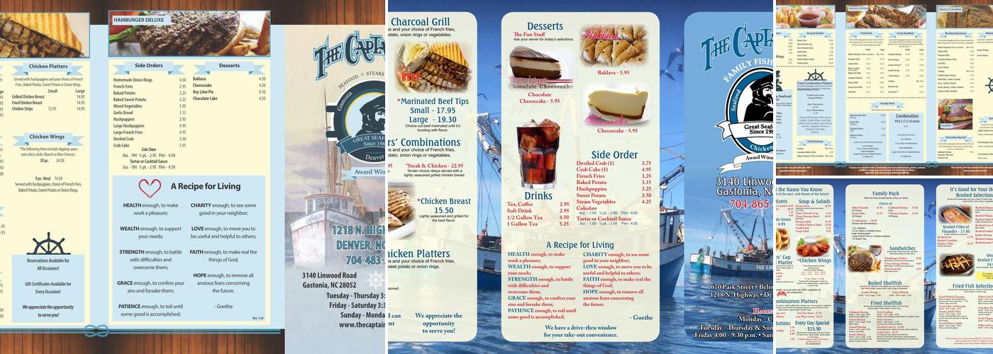 Captain's Cap Menu