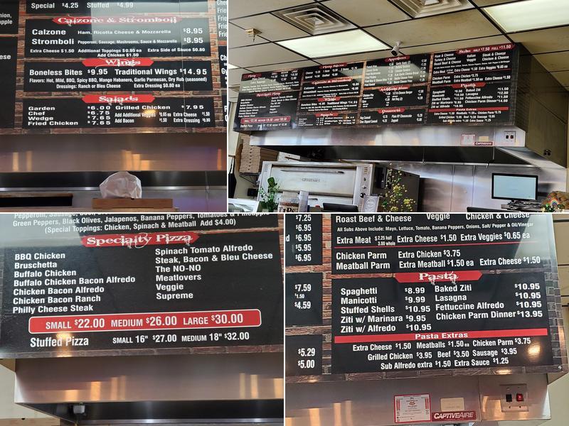 Empire Pizza Menu