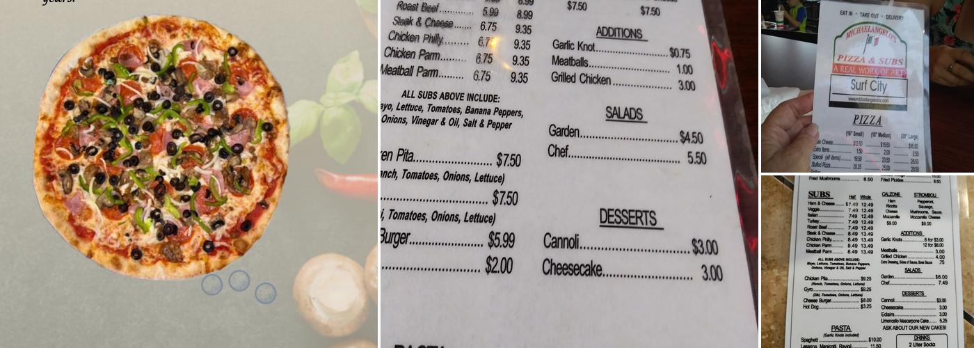 Michaelangelo's Menu