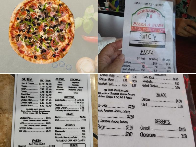 Michaelangelo's Menu