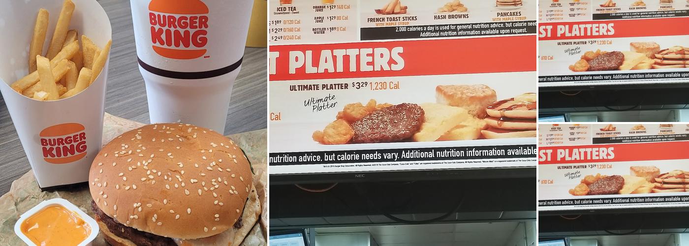Burger King Menu