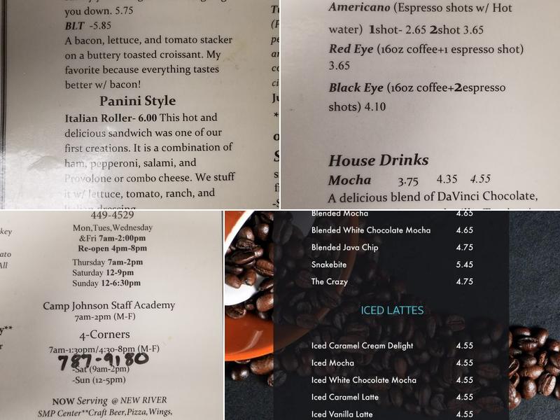 Heavenly Brew Cafe Menu