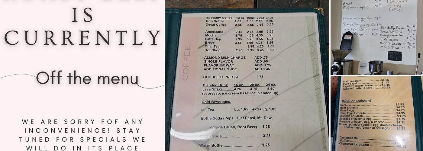 Muddy's Menu