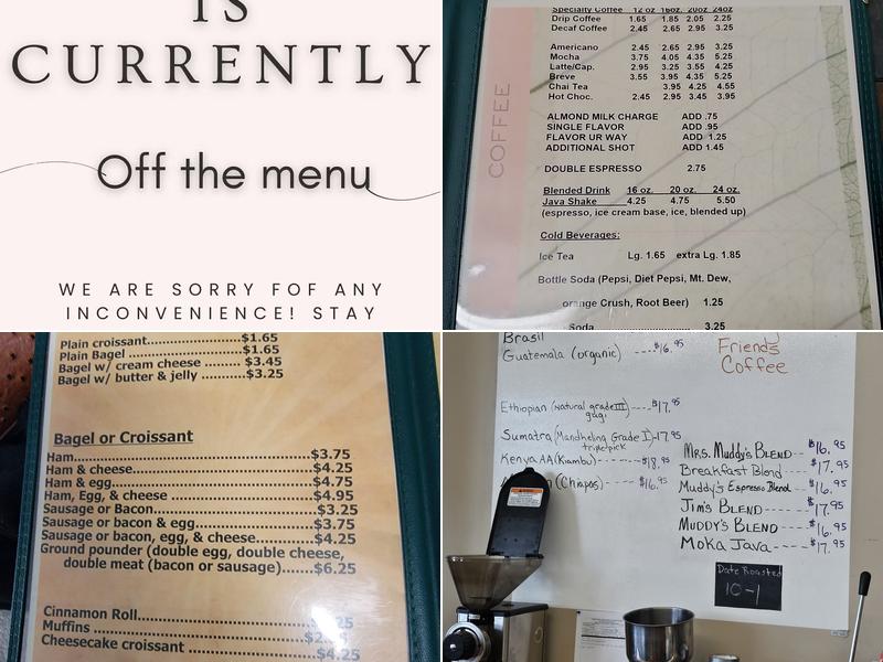 Muddy's Menu