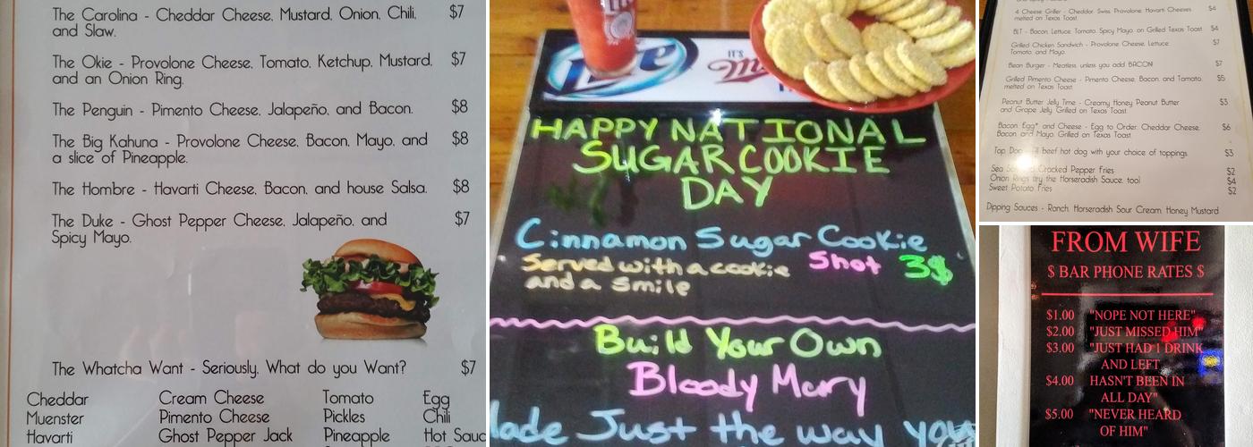 The Bern Bar and Grill Menu