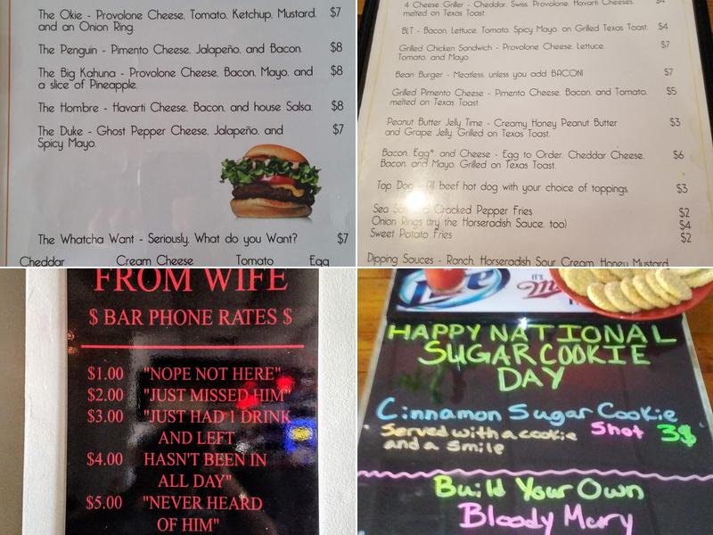 The Bern Bar and Grill Menu