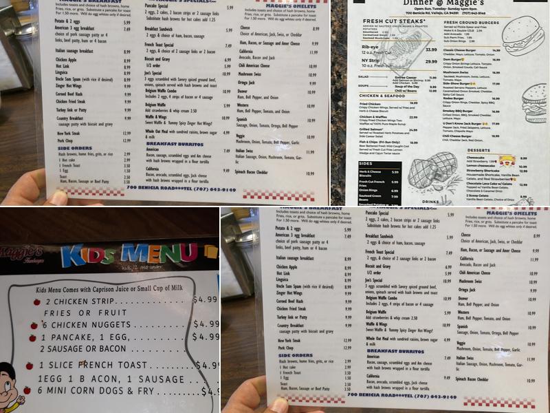 Maggie's Restaurant Menu