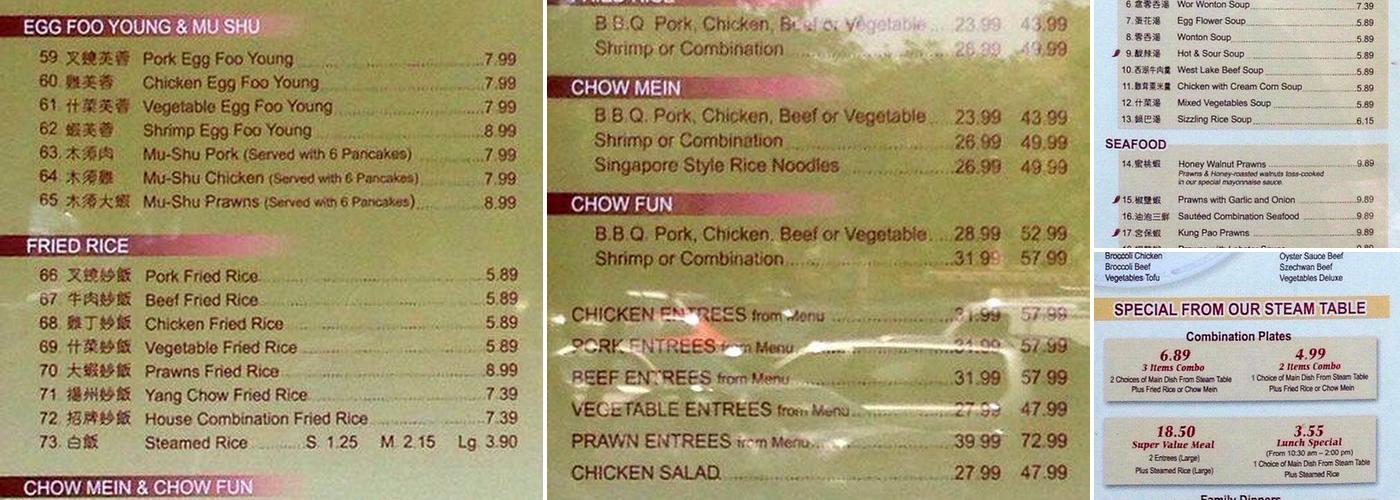 Chef Ming Chinese Food To Go Menu