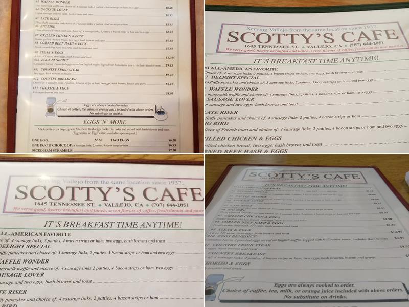 Scotty's Restaurant Menu