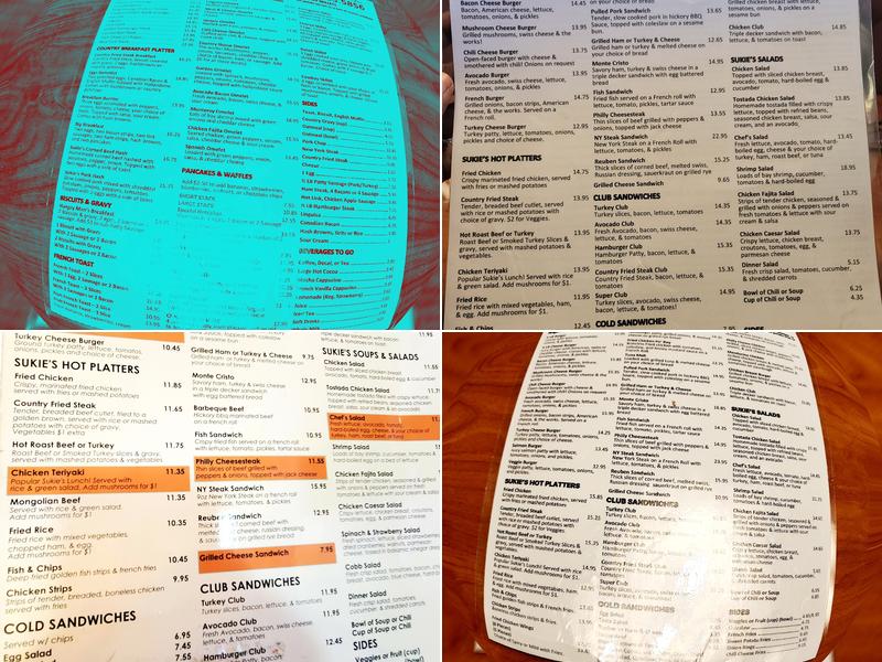 Sukie's Country Kitchen Menu