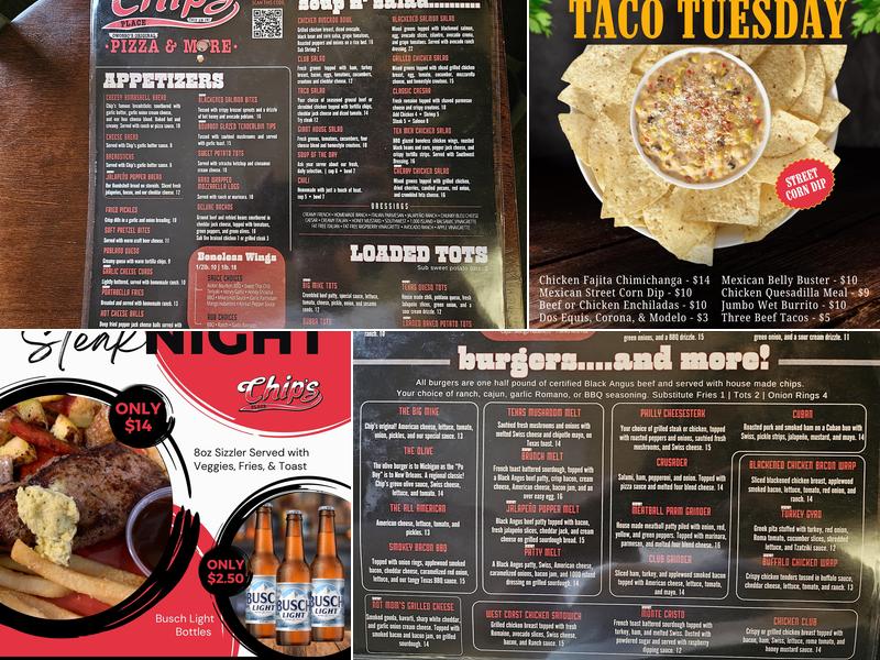 Chips Place Menu