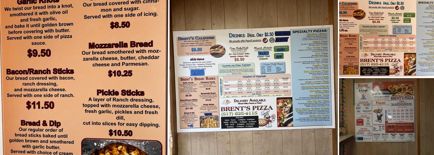 Brent's Pizza of Perry Menu