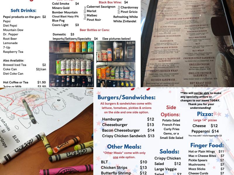 John Henry's Restaurant Menu