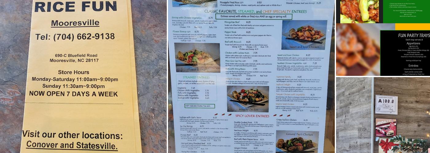 Rice Fun Menu