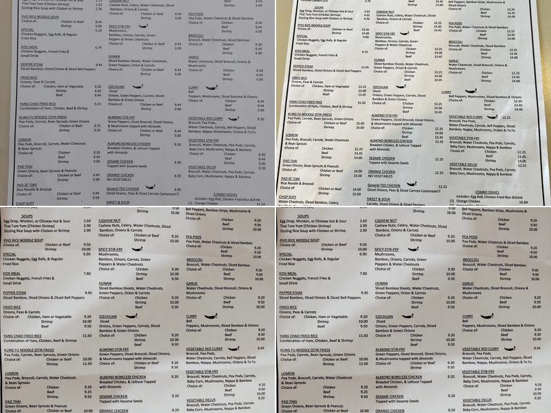 Beijing Express Menu