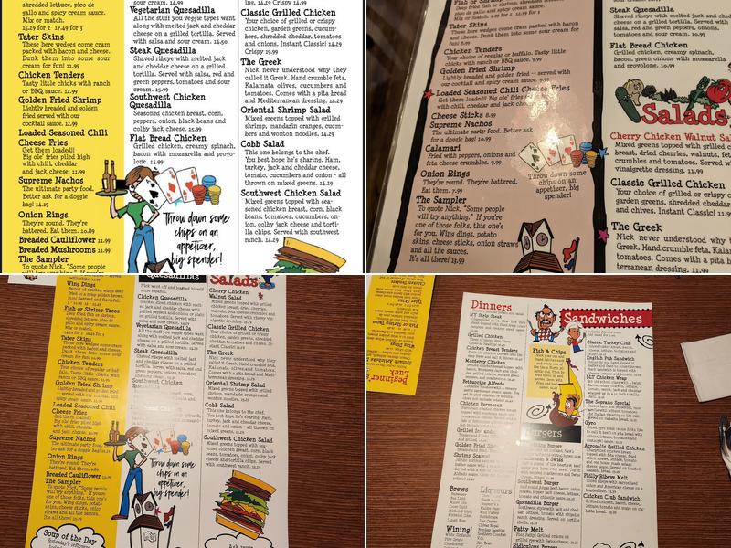 Nick's Hometown Grill Menu
