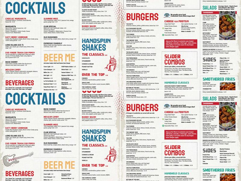S&B's Burger Joint - Lawton Menu