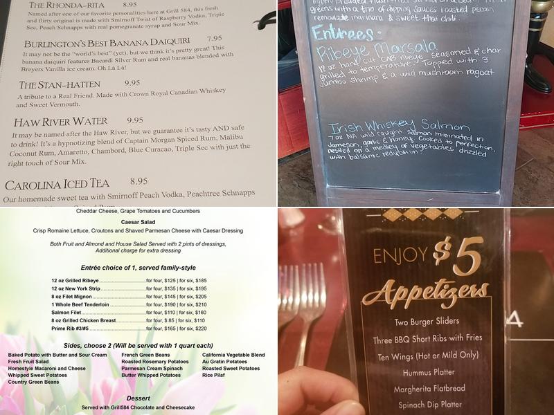 Grill584 Menu