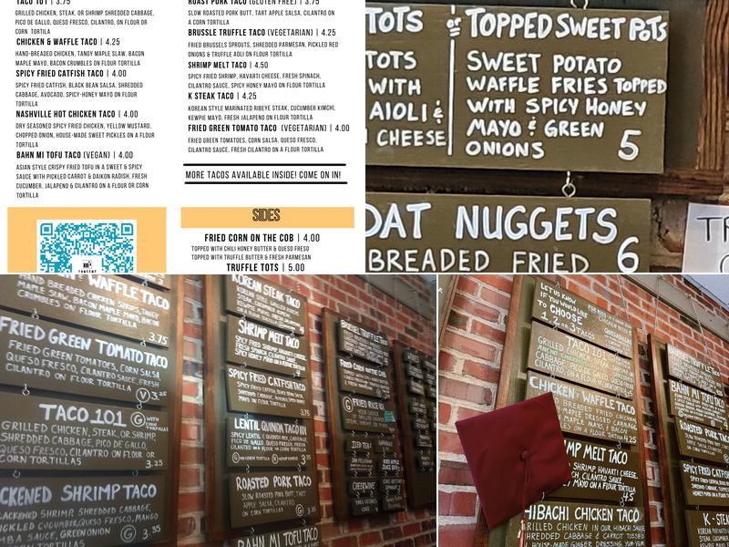 TANGENT Eat+Bar Menu