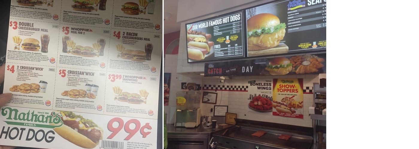 Nathan's Famous Menu