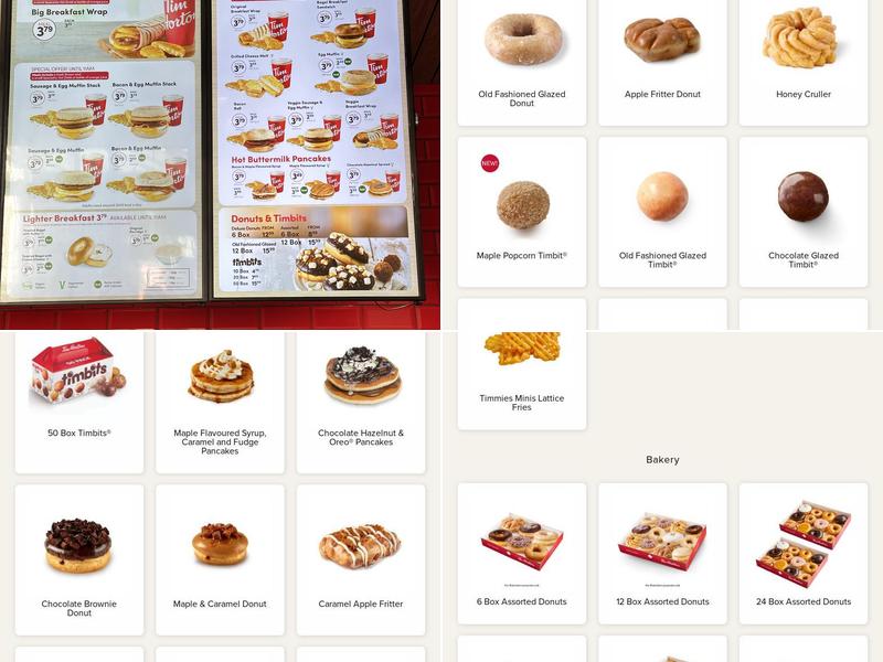 Tim Hortons - Milton Keynes Menu