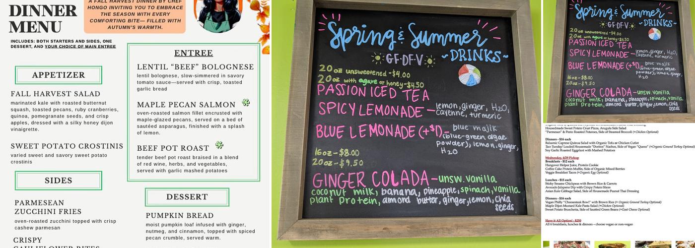 Zest Menu