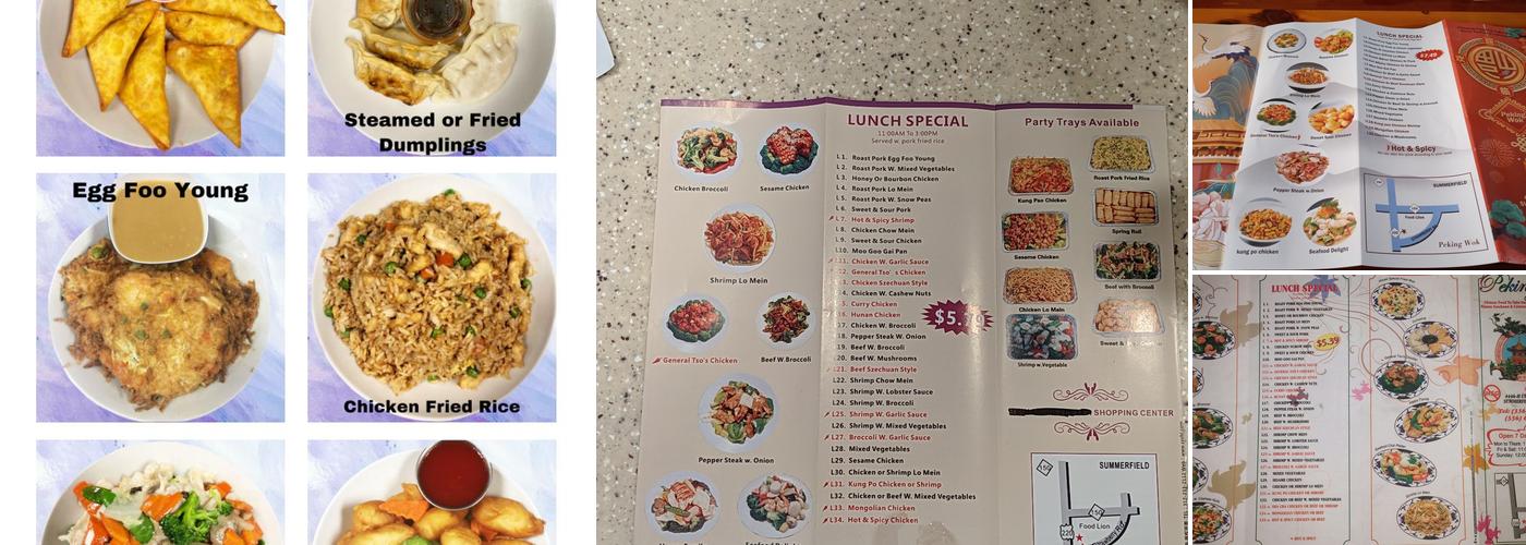 Peking Wok Menu
