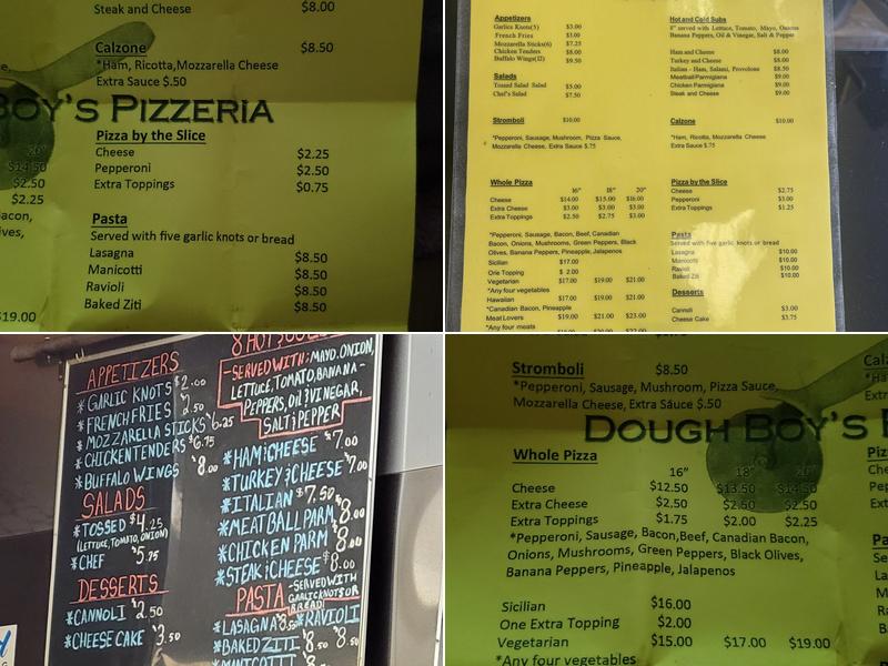 Doughboy's Pizzeria Menu