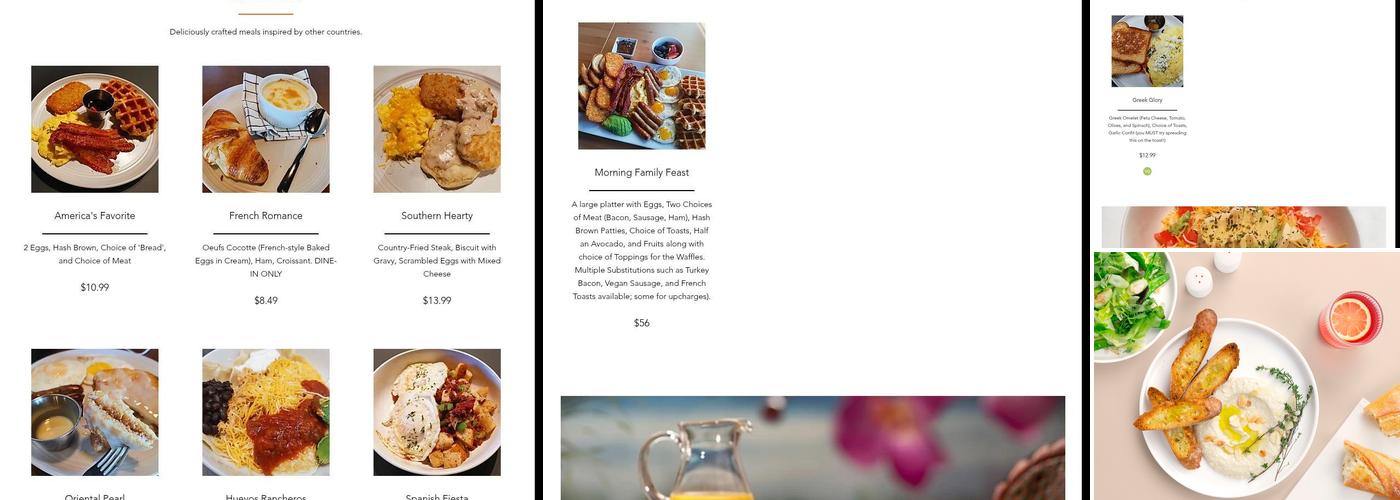 Moma’s Unwind Cafe Menu