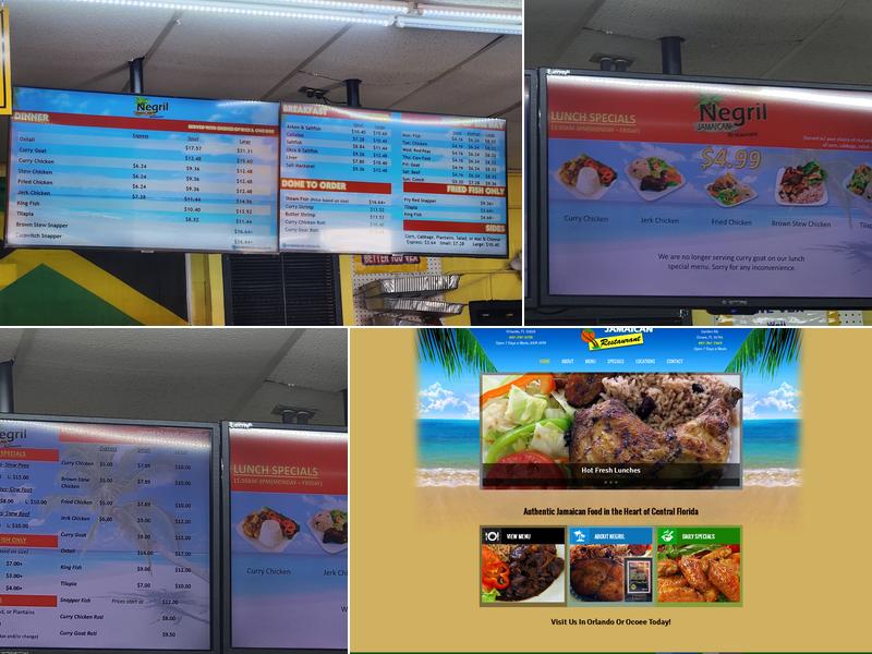 Negril Restaurant Menu