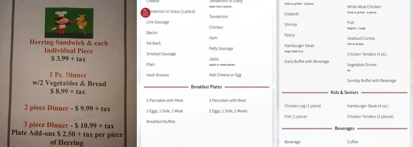 Abrams Bar-B-Q & Seafood Menu