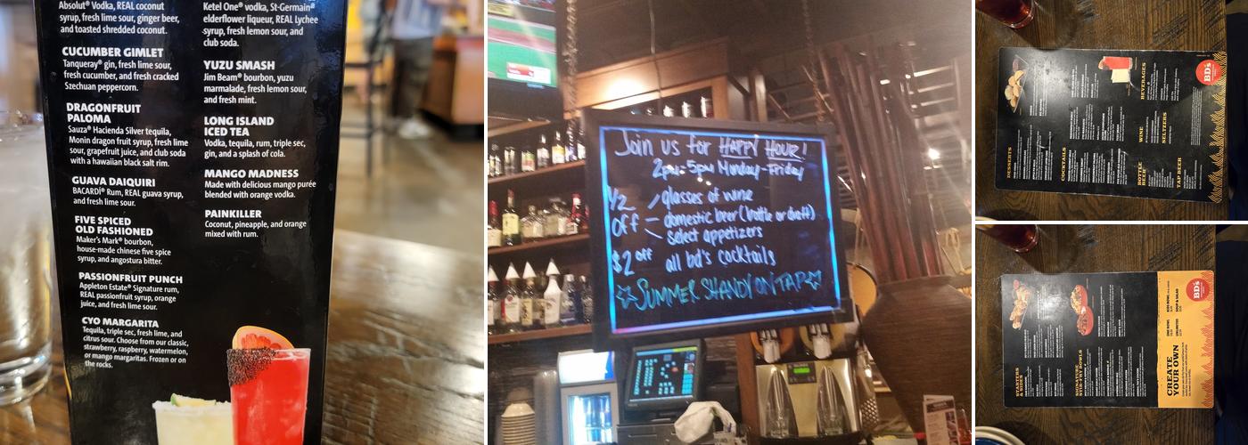 BD'S Mongolian Grill Menu